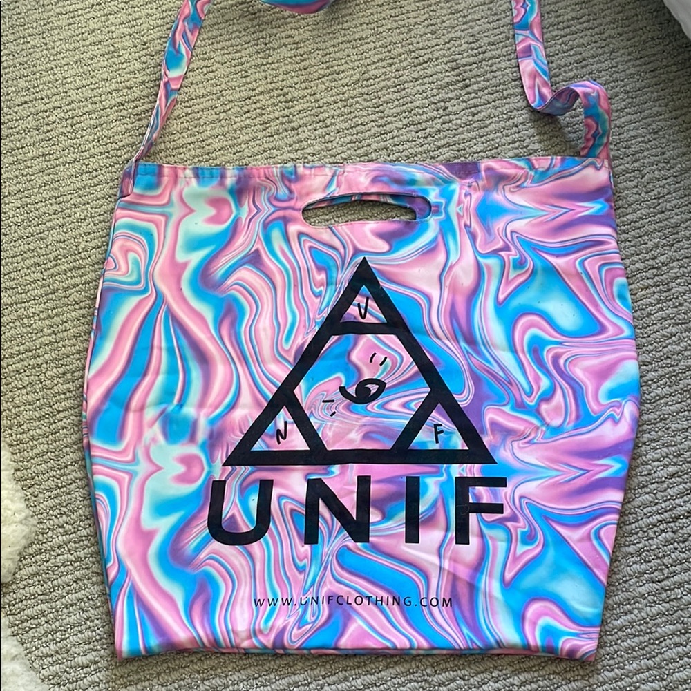 UNIF Multicolor Swirl Tote Bag